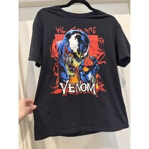 Marvel Venom Tongue Spider-Man Villain Comic Book Adult T-Shirt